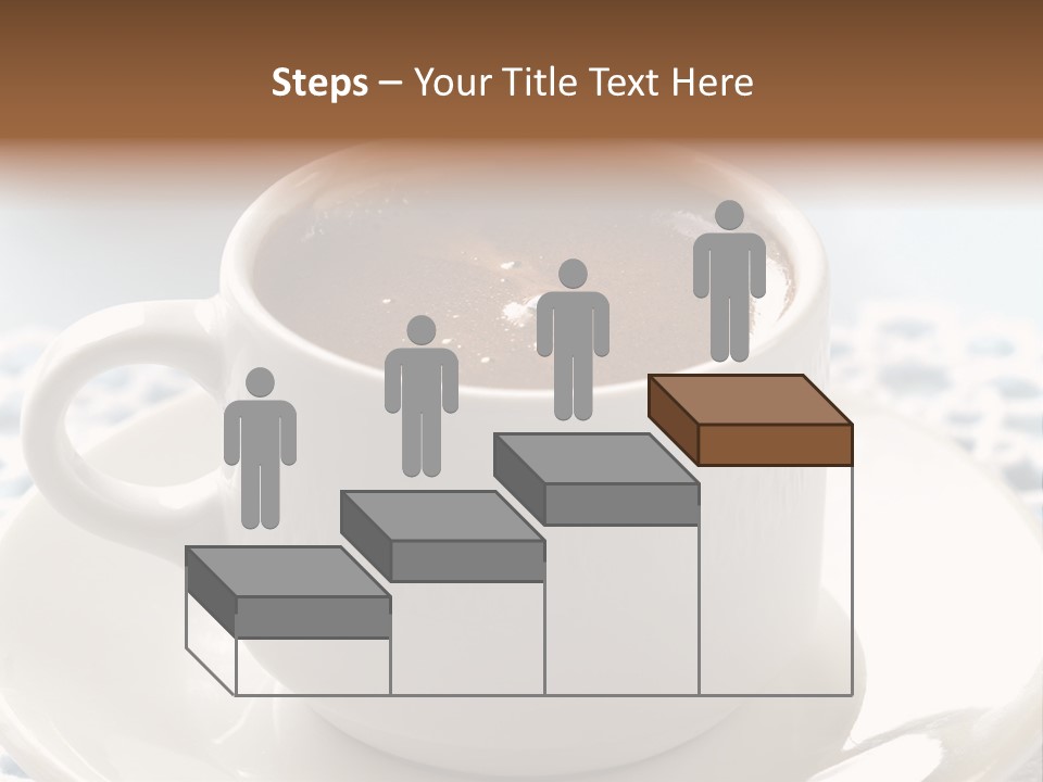 A Cup Of Hot Chocolate On A Saucer PowerPoint Template