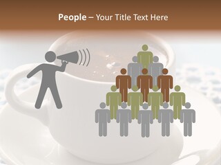 A Cup Of Hot Chocolate On A Saucer PowerPoint Template