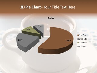 A Cup Of Hot Chocolate On A Saucer PowerPoint Template