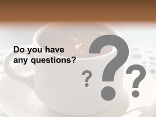 A Cup Of Hot Chocolate On A Saucer PowerPoint Template