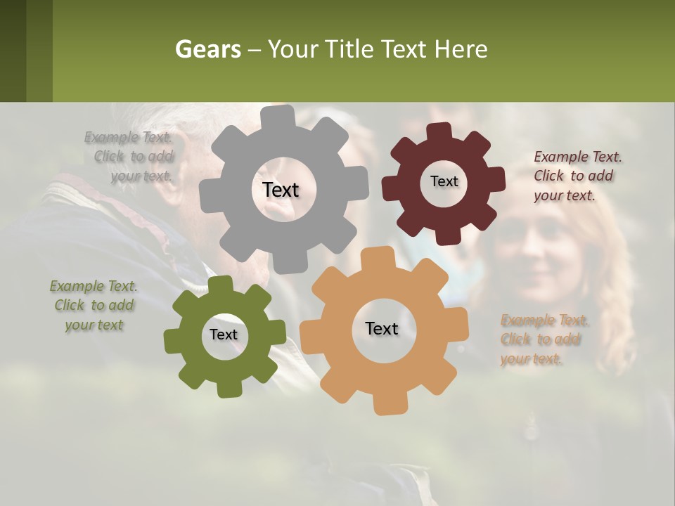 A Group Of People Standing Next To Each Other PowerPoint Template