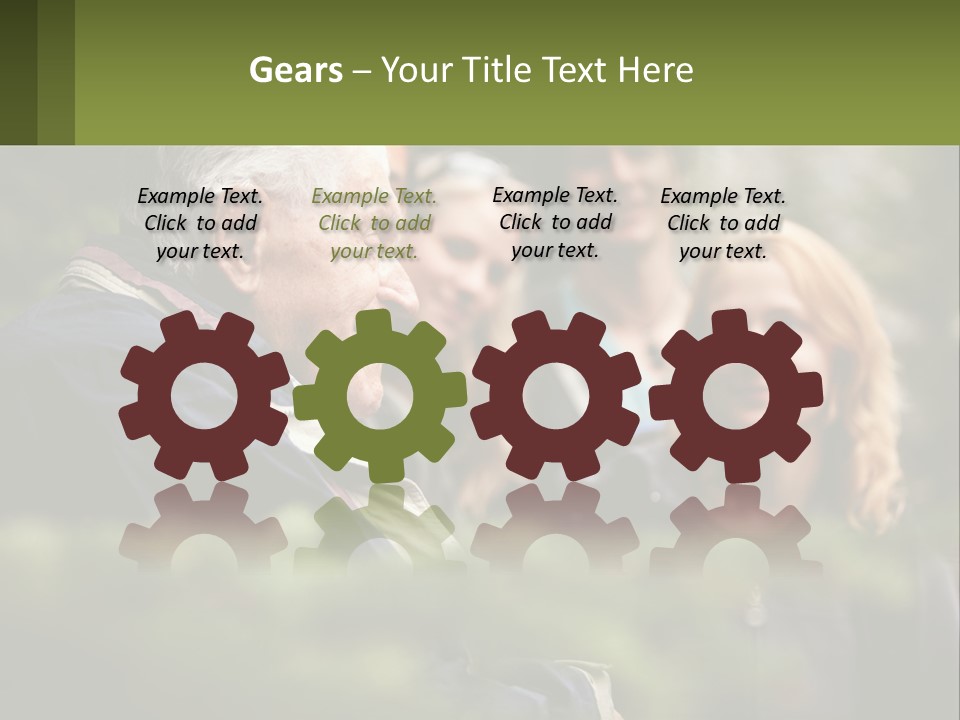 A Group Of People Standing Next To Each Other PowerPoint Template