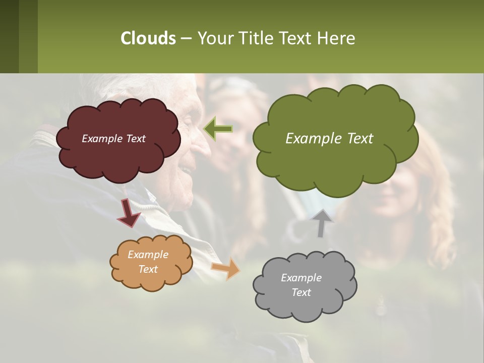 A Group Of People Standing Next To Each Other PowerPoint Template