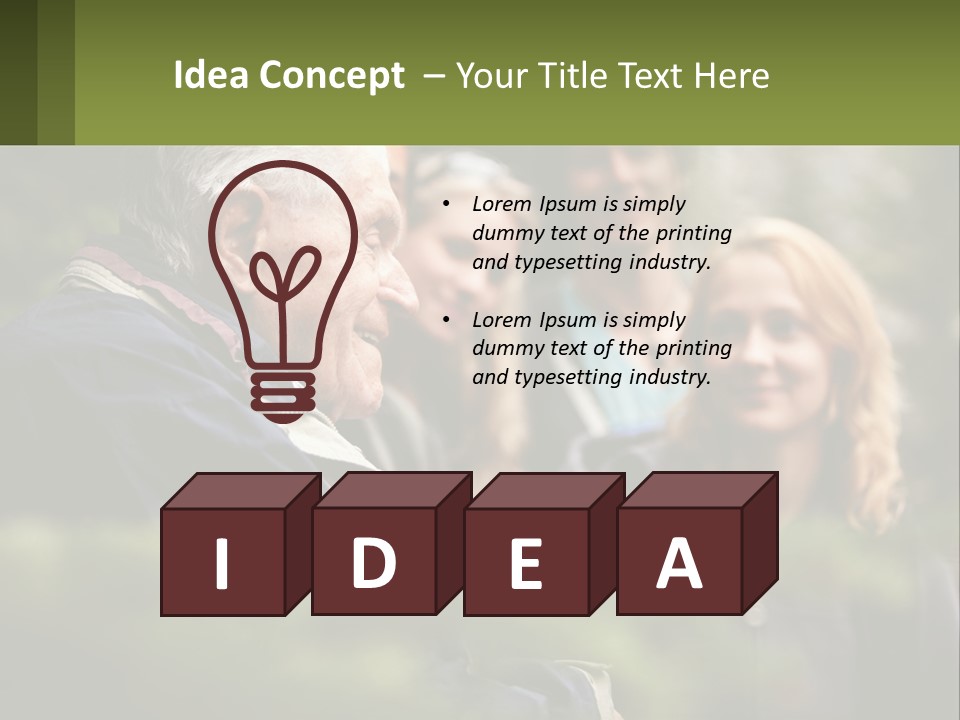 A Group Of People Standing Next To Each Other PowerPoint Template