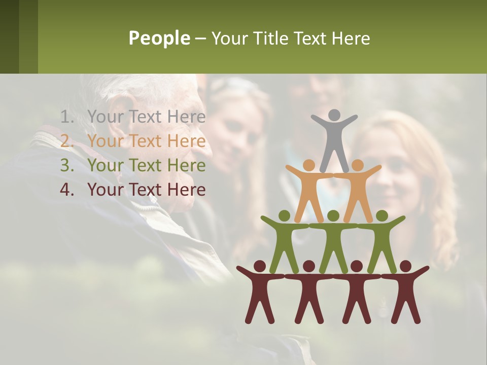 A Group Of People Standing Next To Each Other PowerPoint Template