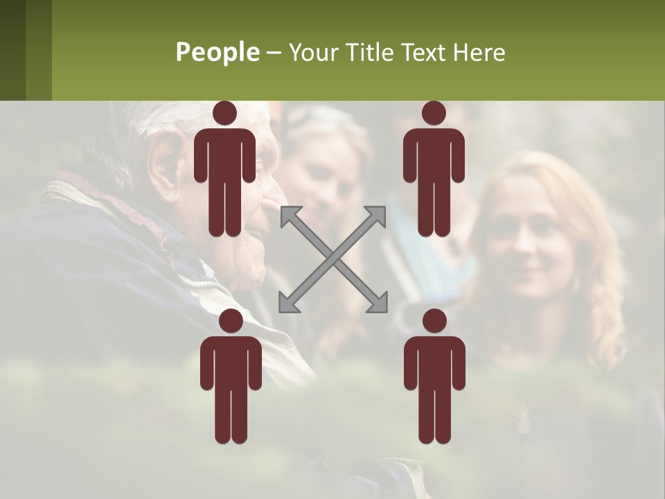 A Group Of People Standing Next To Each Other PowerPoint Template