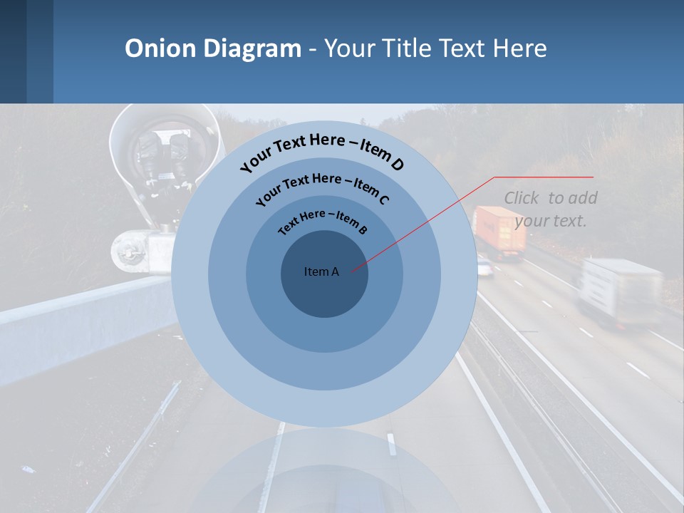 A Highway With A Bunch Of Cars Driving Down It PowerPoint Template