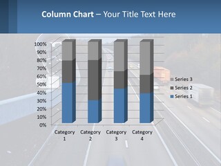 A Highway With A Bunch Of Cars Driving Down It PowerPoint Template