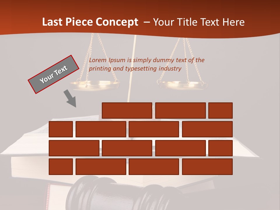 A Law Book With A Scale Of Justice On Top Of It PowerPoint Template