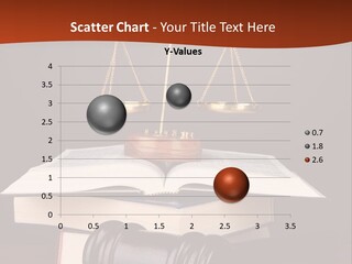 A Law Book With A Scale Of Justice On Top Of It PowerPoint Template