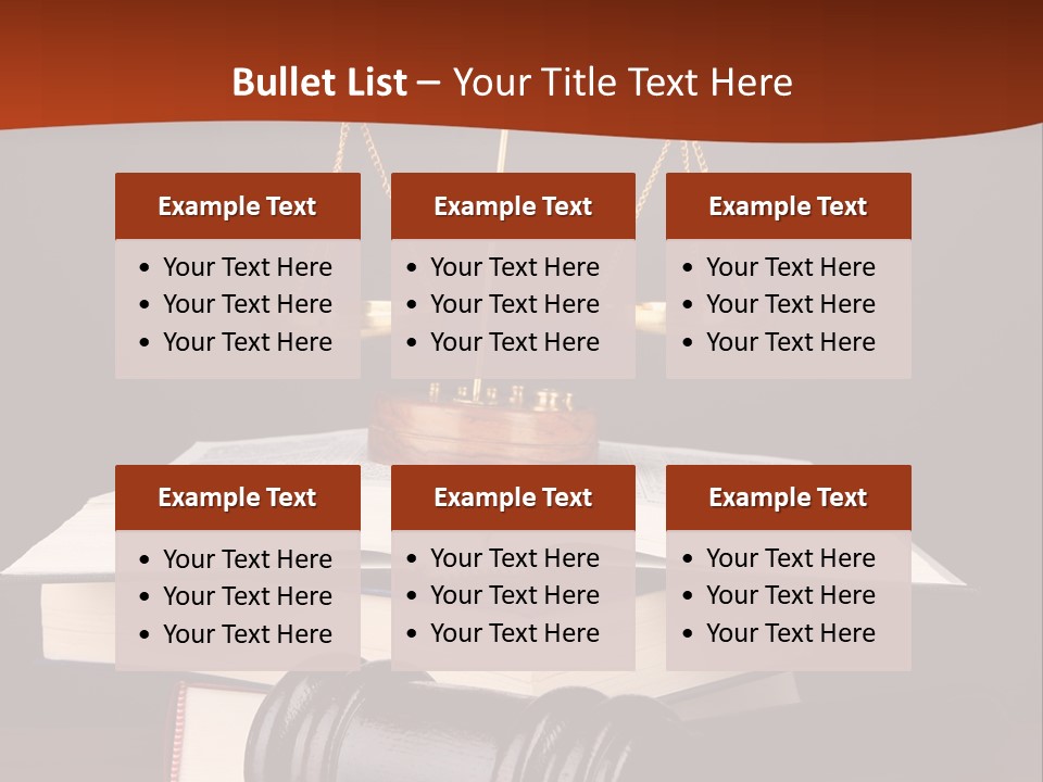 A Law Book With A Scale Of Justice On Top Of It PowerPoint Template