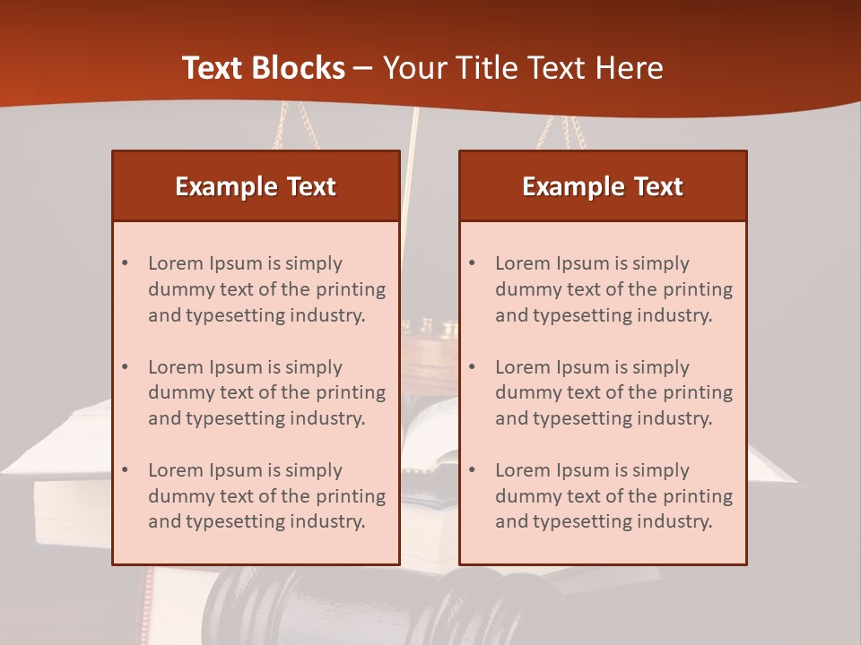 A Law Book With A Scale Of Justice On Top Of It PowerPoint Template