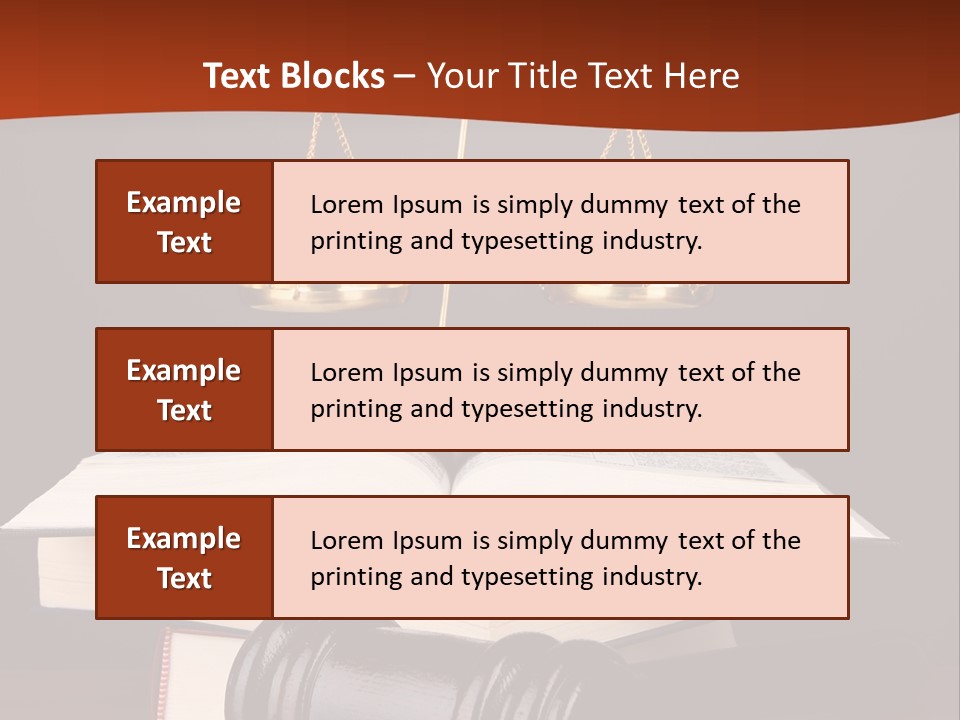 A Law Book With A Scale Of Justice On Top Of It PowerPoint Template