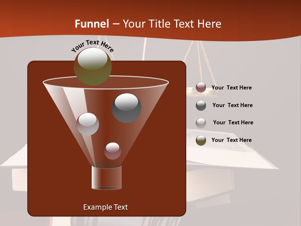 A Law Book With A Scale Of Justice On Top Of It PowerPoint Template