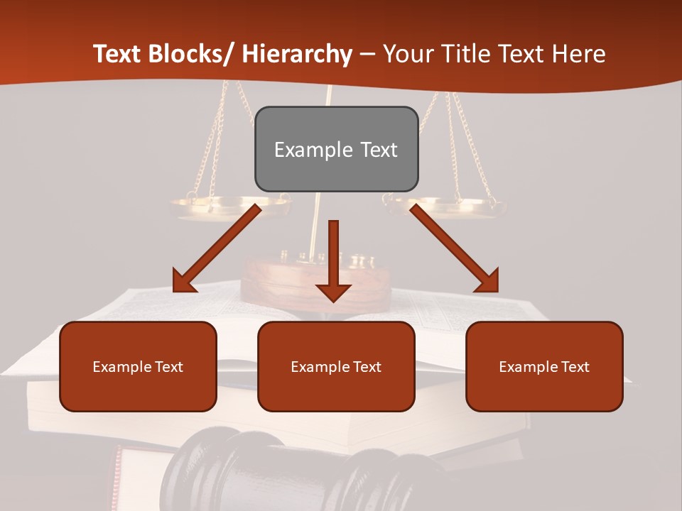 A Law Book With A Scale Of Justice On Top Of It PowerPoint Template