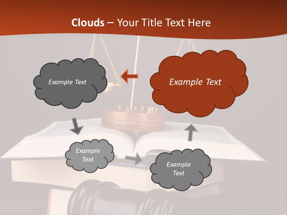 A Law Book With A Scale Of Justice On Top Of It PowerPoint Template