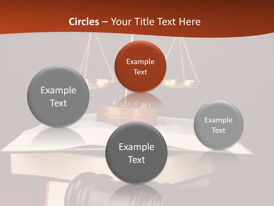 A Law Book With A Scale Of Justice On Top Of It PowerPoint Template