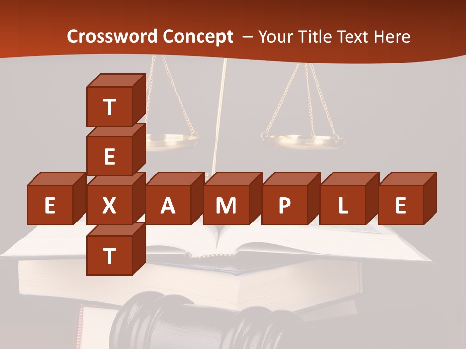A Law Book With A Scale Of Justice On Top Of It PowerPoint Template