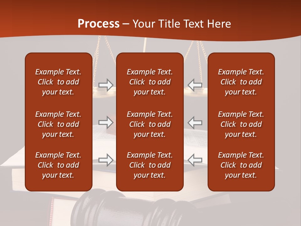 A Law Book With A Scale Of Justice On Top Of It PowerPoint Template