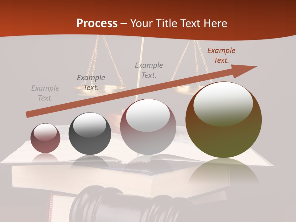 A Law Book With A Scale Of Justice On Top Of It PowerPoint Template