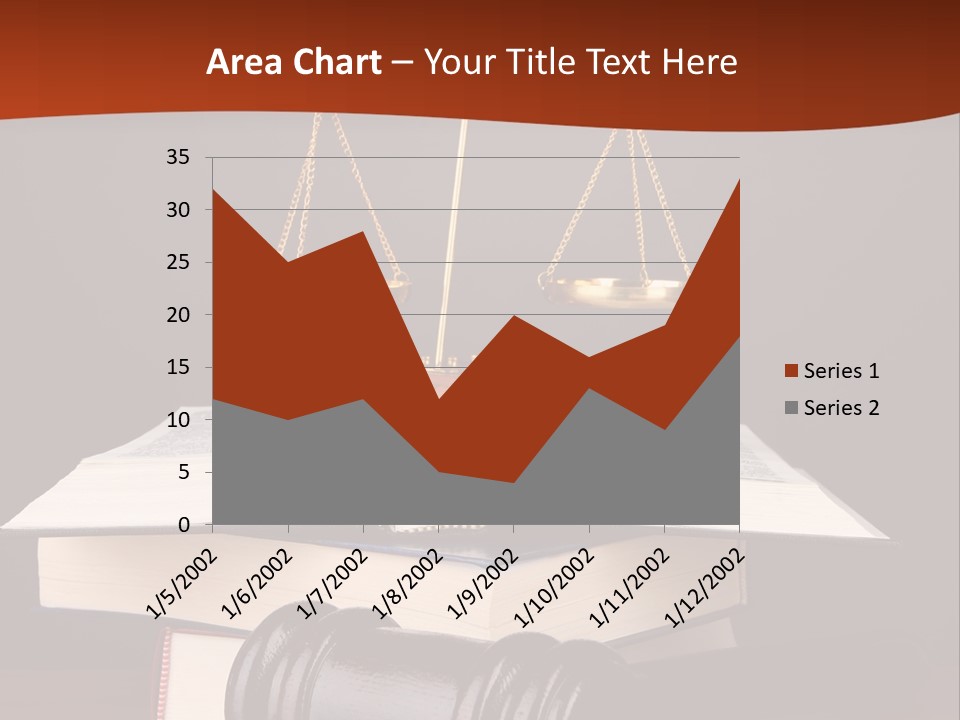 A Law Book With A Scale Of Justice On Top Of It PowerPoint Template