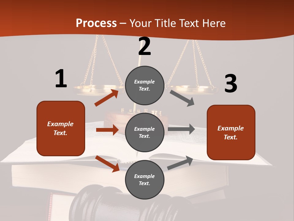 A Law Book With A Scale Of Justice On Top Of It PowerPoint Template