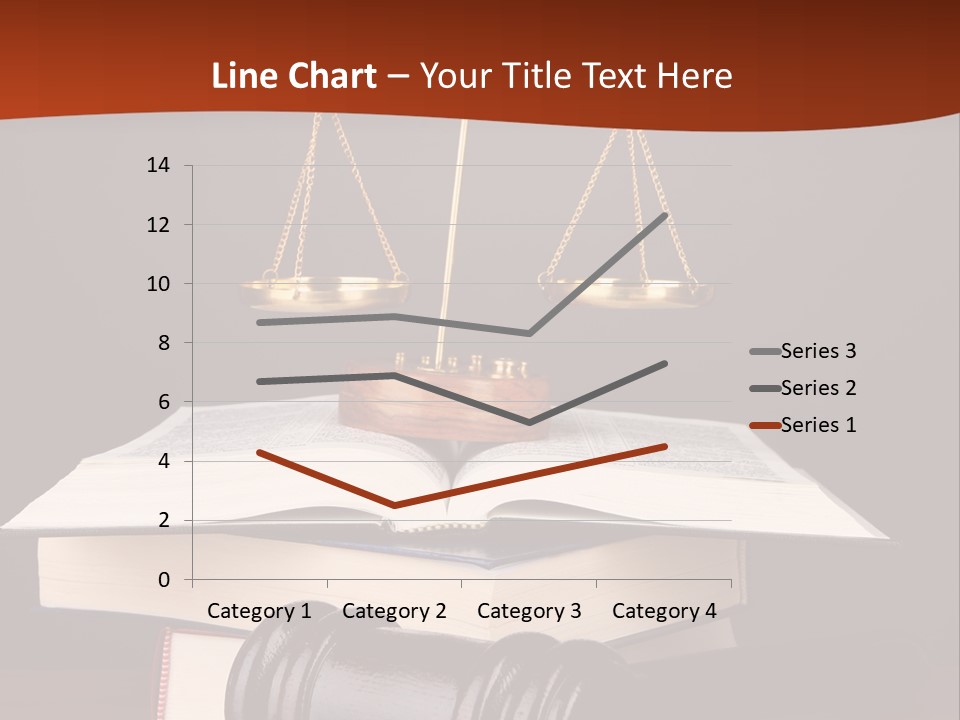 A Law Book With A Scale Of Justice On Top Of It PowerPoint Template
