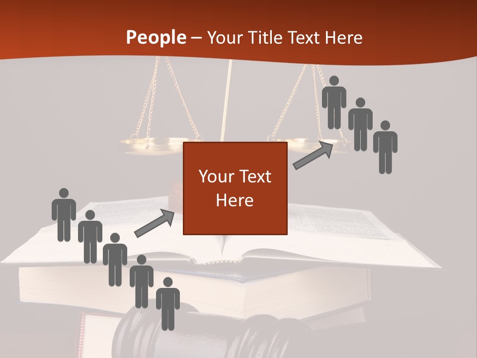 A Law Book With A Scale Of Justice On Top Of It PowerPoint Template
