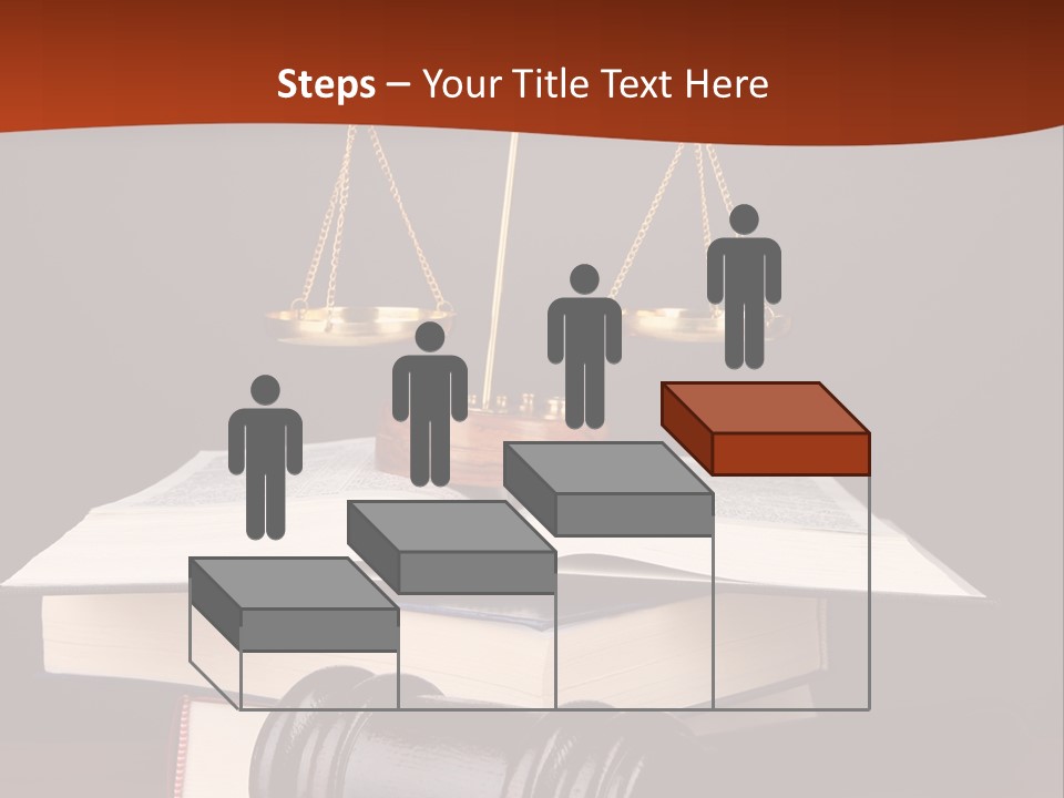 A Law Book With A Scale Of Justice On Top Of It PowerPoint Template