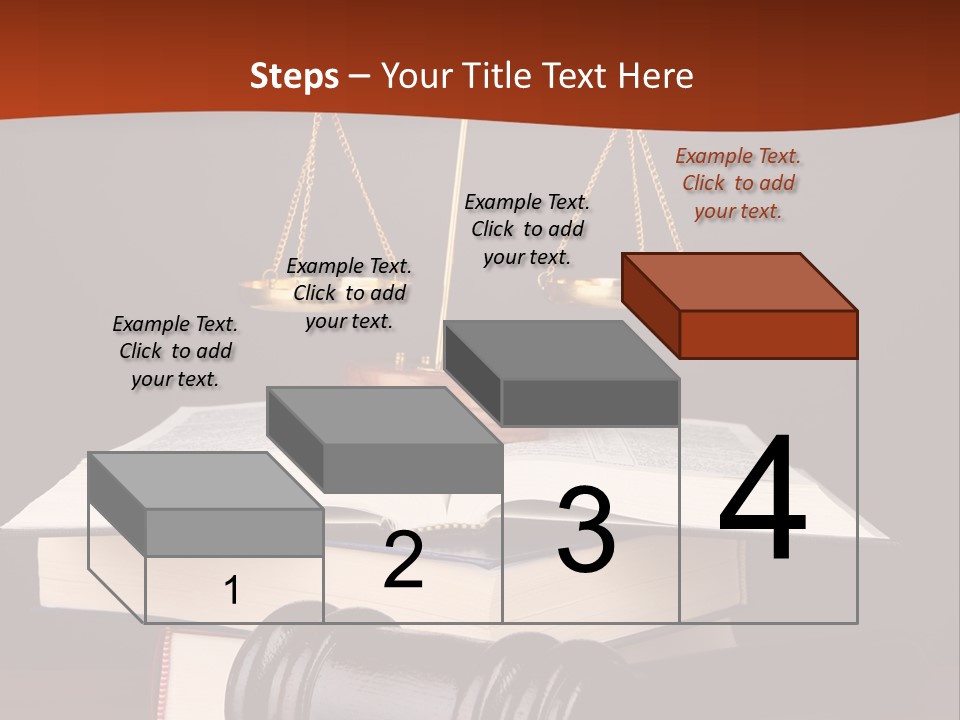 A Law Book With A Scale Of Justice On Top Of It PowerPoint Template
