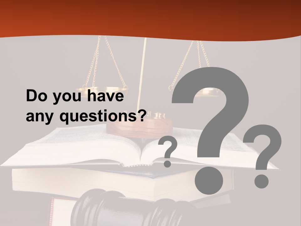 A Law Book With A Scale Of Justice On Top Of It PowerPoint Template