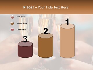 A Group Of People Holding Glasses Of Champagne PowerPoint Template