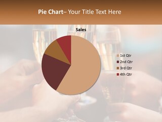 A Group Of People Holding Glasses Of Champagne PowerPoint Template