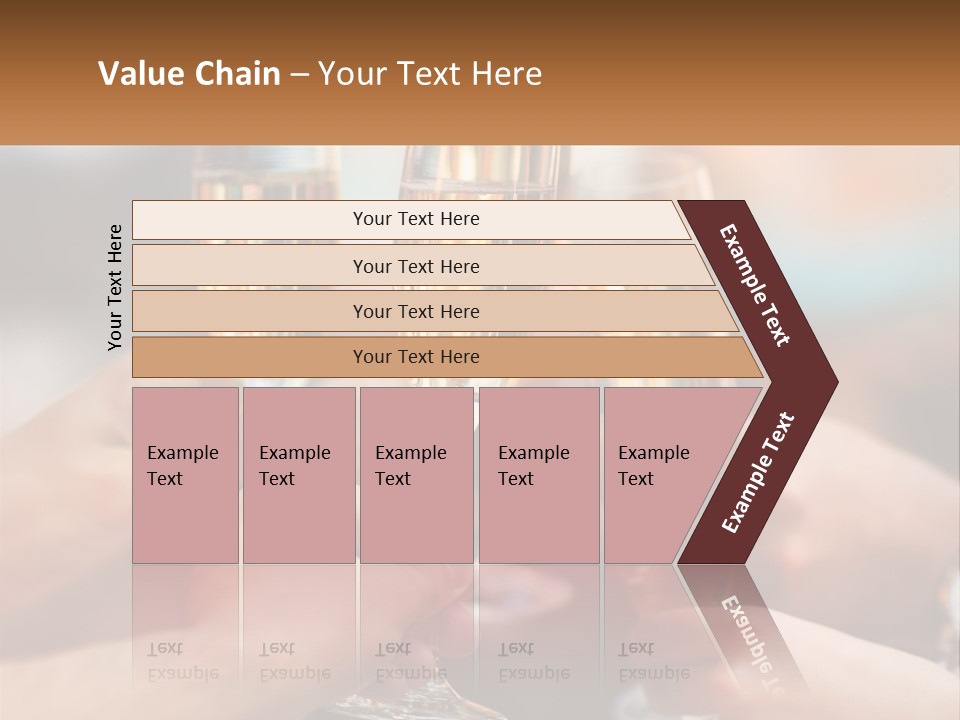 A Group Of People Holding Glasses Of Champagne PowerPoint Template