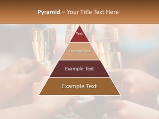 A Group Of People Holding Glasses Of Champagne PowerPoint Template