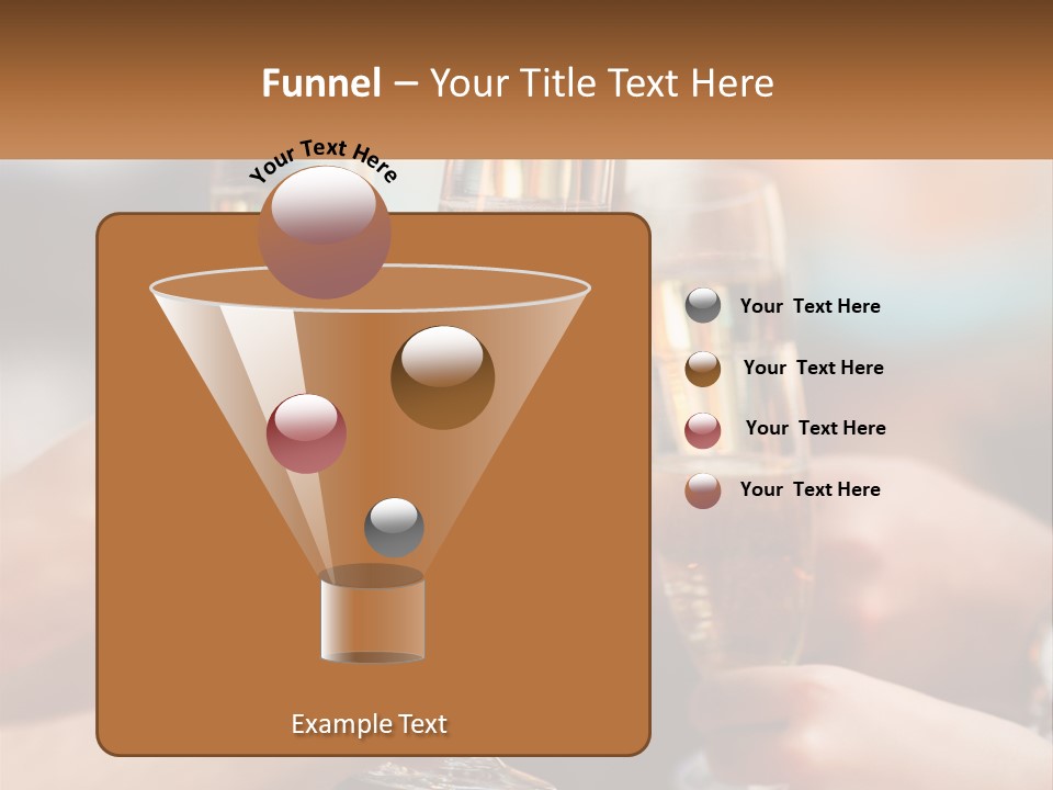 A Group Of People Holding Glasses Of Champagne PowerPoint Template