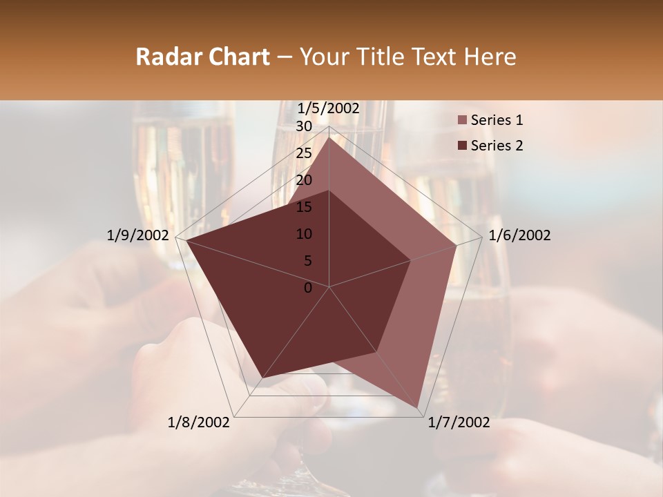 A Group Of People Holding Glasses Of Champagne PowerPoint Template