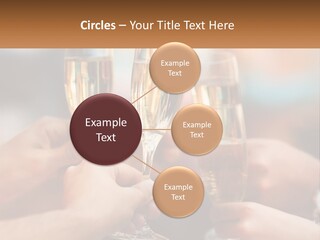 A Group Of People Holding Glasses Of Champagne PowerPoint Template