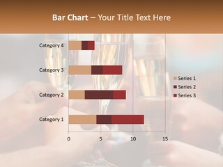 A Group Of People Holding Glasses Of Champagne PowerPoint Template