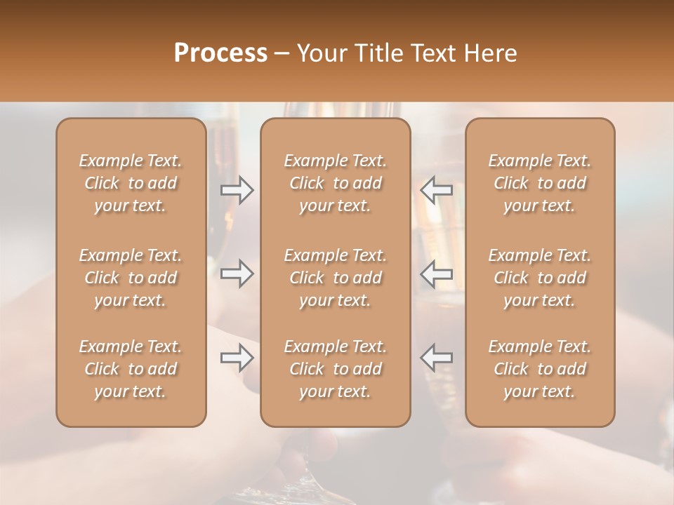 A Group Of People Holding Glasses Of Champagne PowerPoint Template