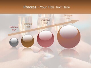 A Group Of People Holding Glasses Of Champagne PowerPoint Template