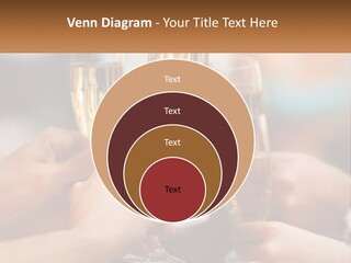 A Group Of People Holding Glasses Of Champagne PowerPoint Template