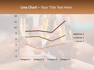 A Group Of People Holding Glasses Of Champagne PowerPoint Template