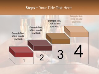 A Group Of People Holding Glasses Of Champagne PowerPoint Template