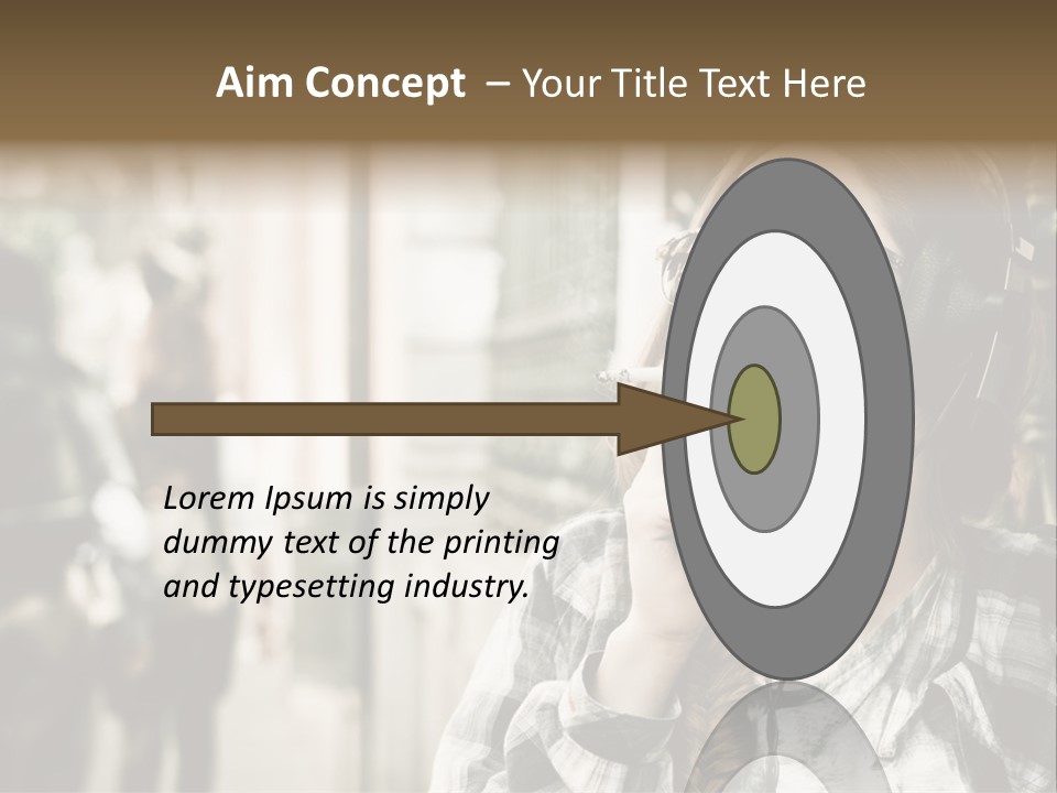 A Woman Smoking A Cigarette While Wearing Headphones PowerPoint Template