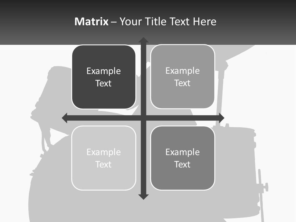 A Silhouette Of A Man Playing The Drums PowerPoint Template