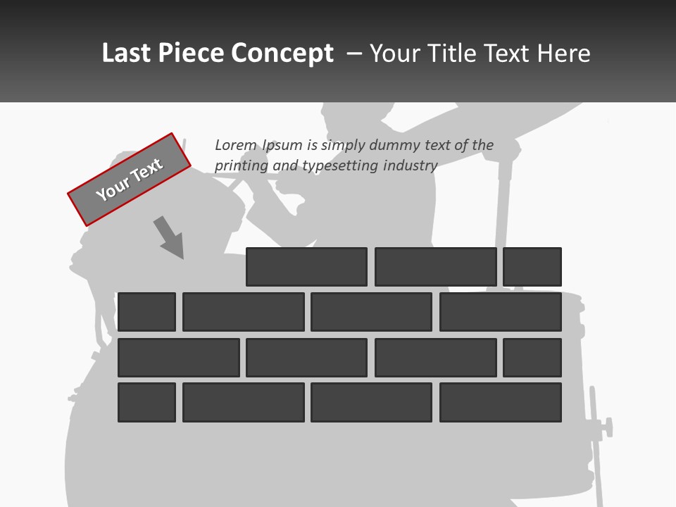 A Silhouette Of A Man Playing The Drums PowerPoint Template