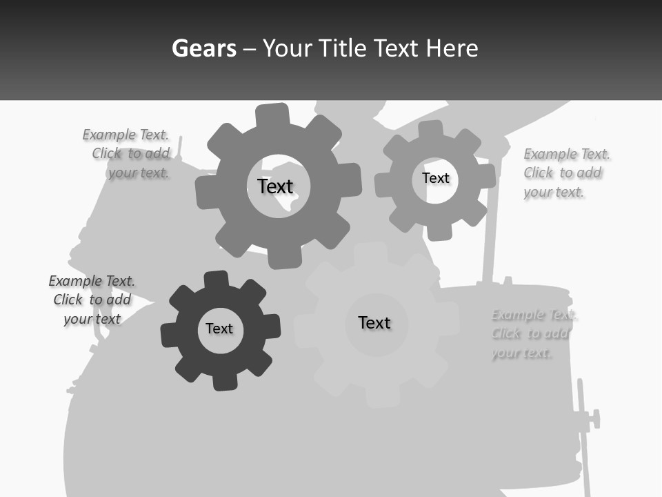 A Silhouette Of A Man Playing The Drums PowerPoint Template