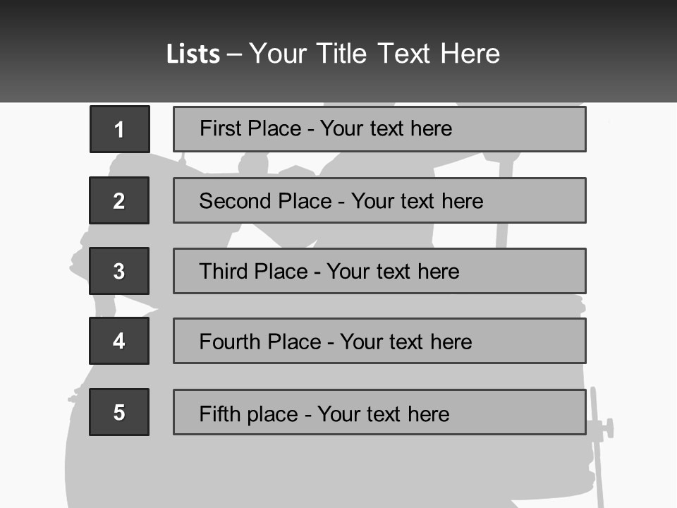 A Silhouette Of A Man Playing The Drums PowerPoint Template