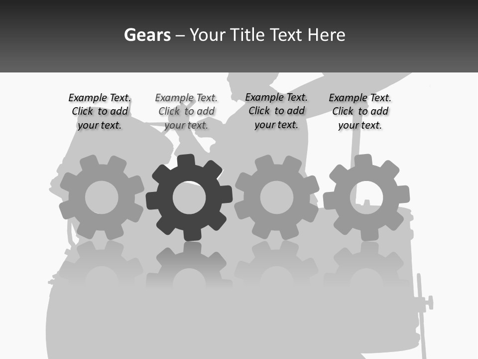 A Silhouette Of A Man Playing The Drums PowerPoint Template